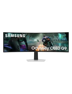 Samsung S49DG910SU pantalla para PC 124,5 cm (49") 5120 x 1440 Pixeles Dual QHD OLED Plata
