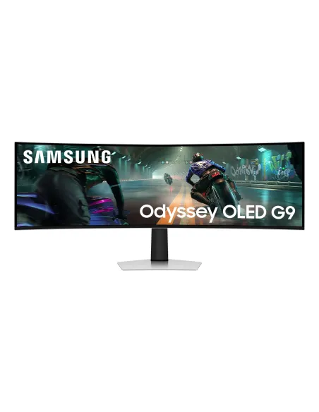 Samsung S49DG910SU pantalla para PC 124,5 cm (49") 5120 x 1440 Pixeles Dual QHD OLED Plata