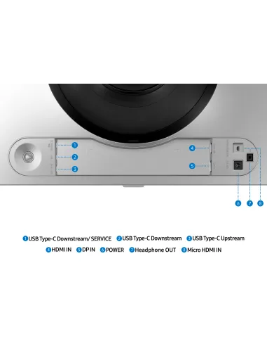 Samsung S49DG910SU pantalla para PC 124,5 cm (49") 5120 x 1440 Pixeles Dual QHD OLED Plata