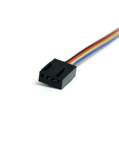 StarTech.com Cable Extensor 0,3m PWM 4 Pines Alimentación Ventilador Fan Placa Base Macho a Hembra
