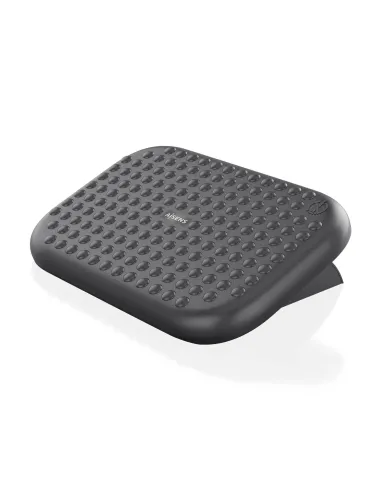 AISENS Reposapiés inclinable, Negro