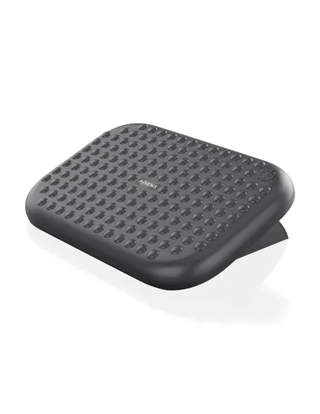 AISENS Reposapiés inclinable, Negro