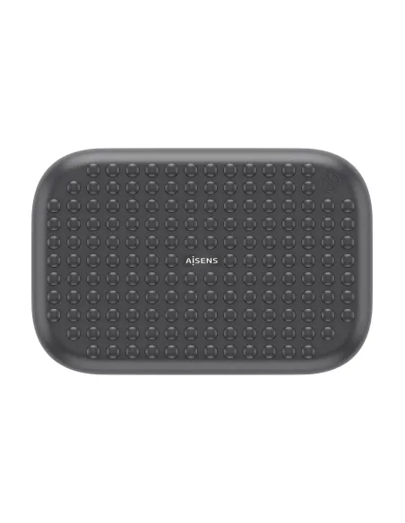 AISENS Reposapiés inclinable, Negro
