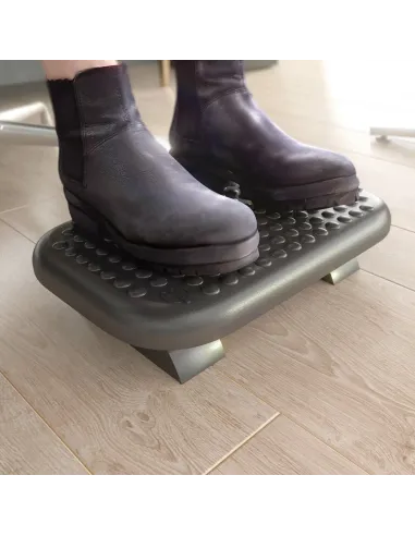 AISENS Reposapiés inclinable, Negro