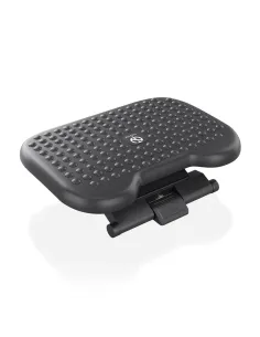 AISENS Reposapiés inclinable y altura ajustable, Negro