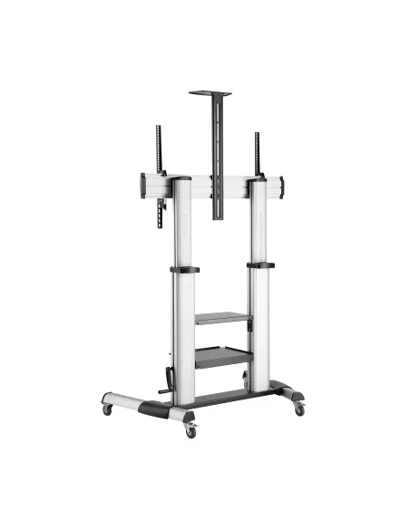 AISENS FT100TE-125 soporte para pantalla de señalización 2,54 m (100") Negro, Plata