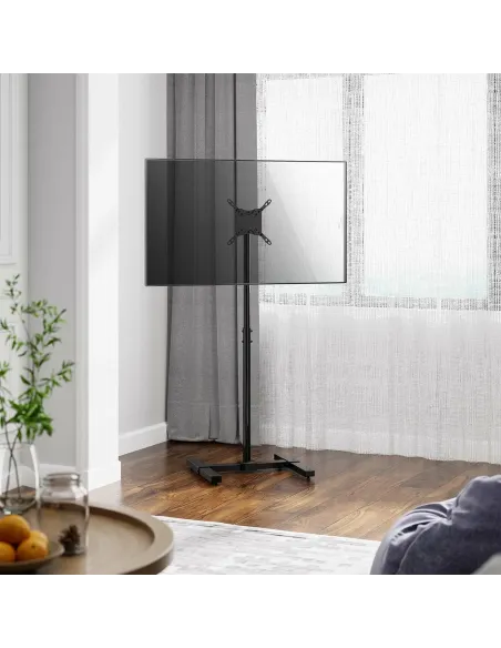 AISENS Soporte de Suelo Inclinable y Extensible para TV 20Kg de 13-42, Negro