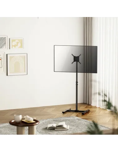 AISENS Soporte de Suelo Inclinable y Extensible para TV 20Kg de 13-42, Negro