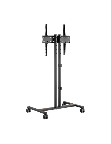 AISENS Soporte de Suelo ECO con Rueda para Monitor Tv 35Kg de 32-55, Negro