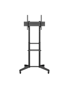AISENS Soporte de Suelo ECO con Rueda, Bandeja para DVD para Monitor TV 50Kg de 37-70, Negro 2
