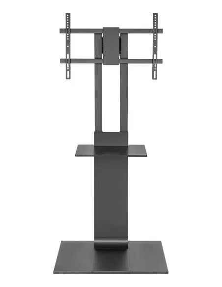 AISENS Soporte de Suelo con Bandeja DVD para Monitor TV 50kg de 37-86, Negro