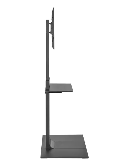 AISENS Soporte de Suelo con Bandeja DVD para Monitor TV 50kg de 37-86, Negro