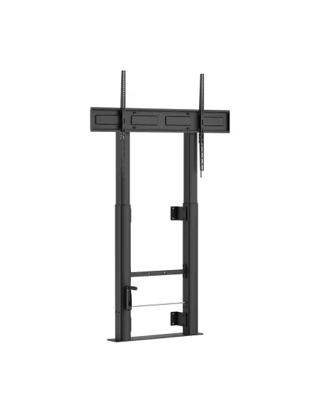 AISENS Soporte Suelo Con Manivela y Fijacion a Pared, TV 120kg de 60"-100", Negro