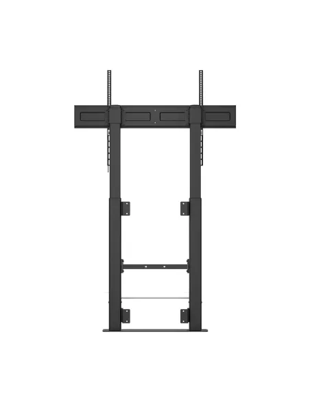 AISENS Soporte Suelo Con Manivela y Fijacion a Pared, TV 120kg de 60"-100", Negro