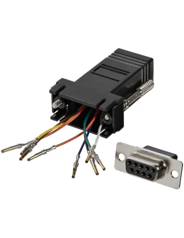 StarTech.com Adaptador Conversor Modular DB9 Serie a RJ45 Hembra a Hembra