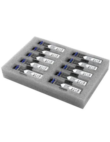 StarTech.com Paquete de 10 Módulos SFP Compatibles con Cisco GLC-LH-SMD - 1000BASE-LX LH - Fibra Monomodo 1GbE - SFP Ethernet