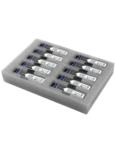 StarTech.com Paquete de 10 Módulos SFP Compatibles con Cisco GLC-LH-SMD - 1000BASE-LX LH - Fibra Monomodo 1GbE - SFP Ethernet