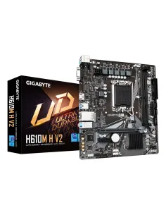 GIGABYTE H610M H V2 Placa base - Compatible con procesadores Intel Core 14th CPUs, 4+1+1 Hybrid Digital VRM, up to 5600MHz