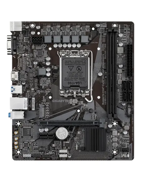 GIGABYTE H610M H V2 Placa base - Compatible con procesadores Intel Core 14th CPUs, 4+1+1 Hybrid Digital VRM, up to 5600MHz