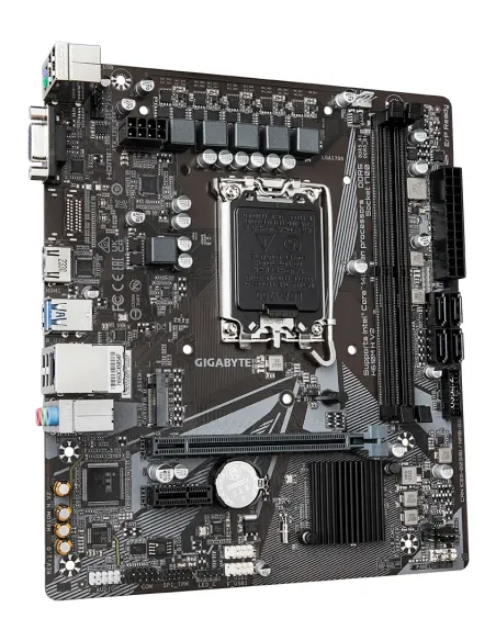 GIGABYTE H610M H V2 Placa base - Compatible con procesadores Intel Core 14th CPUs, 4+1+1 Hybrid Digital VRM, up to 5600MHz