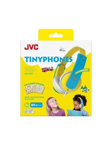 JVC HA-KD7-Y Auriculares Alámbrico Diadema Música Azul, Amarillo