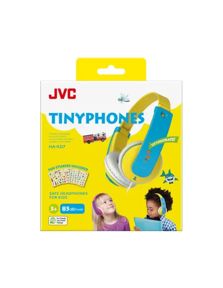 JVC HA-KD7-Y Auriculares Alámbrico Diadema Música Azul, Amarillo