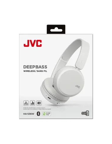 JVC HA-S36W Auriculares Inalámbrico Diadema Llamadas Música Bluetooth Blanco