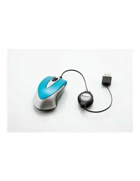 Raton verbatim go mini azul