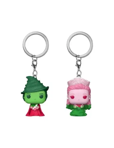 Funko pop keychain llavero cine wicked elphaba thropp & glinda upland