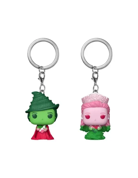 Funko pop keychain llavero cine wicked elphaba thropp & glinda upland