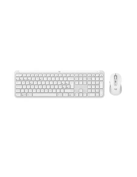 Teclado + raton logitech mk950 inalambrico blanco