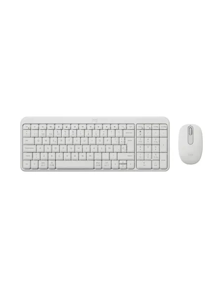 Teclado + mouse logitech mk250 inalambrico blanco