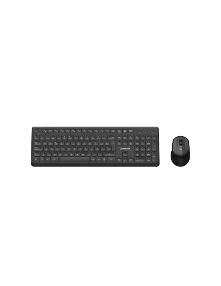 Phoenix combo teclado multimedia + ratón inalámbrico con receptor usb 1600dpi