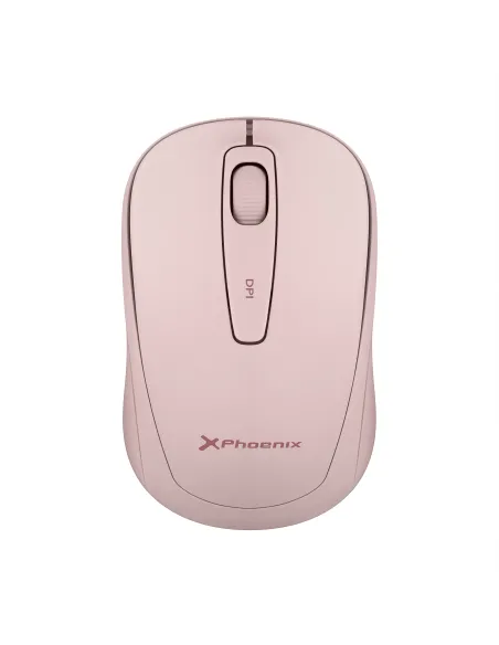 Compra Phoenix m250 ratón inalámbrico 2.4 ghz receptor usb hasta 1600 dpi compatible con pc mac portátil color rosa en Doezos a 