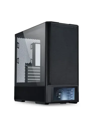 Caja ordenador gaming lian li lancool 207 lcd atx argb cristal templado negra