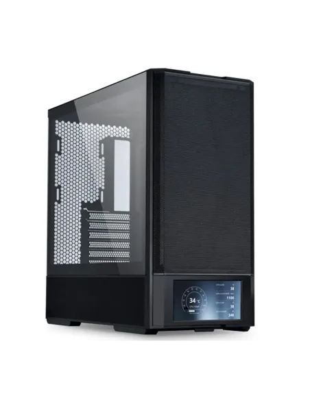 Caja ordenador gaming lian li lancool 207 lcd atx argb cristal templado negra