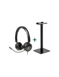 iggual Kit auriculares Dual Tech + soporte SA22