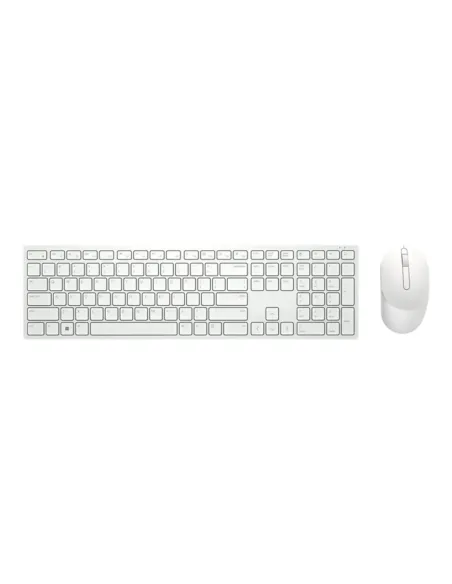 Kit teclado + mouse raton dell pro km5221w wireless inalambrico blanco