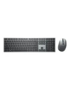 Kit teclado + mouse raton dell premier multi - device km7321w wireles inalambrico gris titanio
