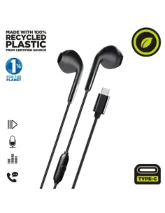 Auriculares muvit e58 usb tipo c negro