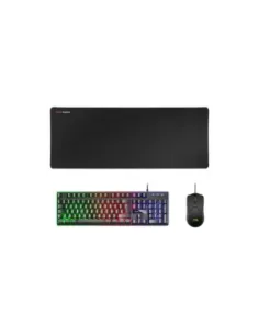 Kit teclado + raton mars gaming mcpx rgb + alfombrilla frances