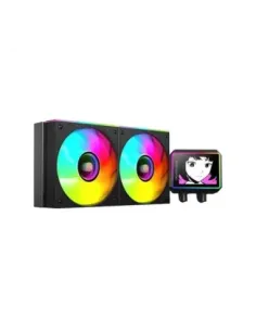 Kit refrigeracion liquida mars gaming mlvisionii240 argb 2x120mm negro