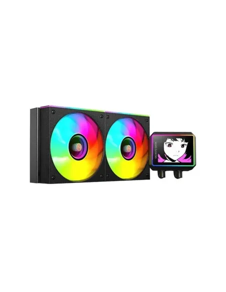 Kit refrigeracion liquida mars gaming mlvisionii240 argb 2x120mm negro