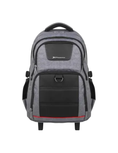 Mochila con ruedas trolley phoenix discovery g para portátil 17 pulgadas gris