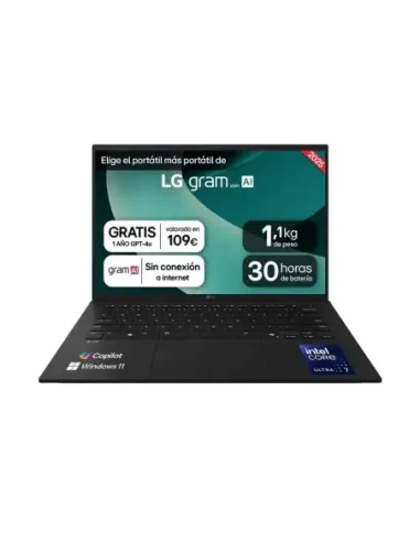 Portatil lg 14z90t - g u7 - 255h 32gb ssd 1tb 14 pulgadas