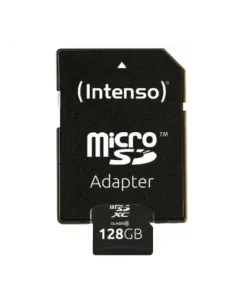 Tarjeta memoria micro sd intenso 128gb cl10 + adaptador sd