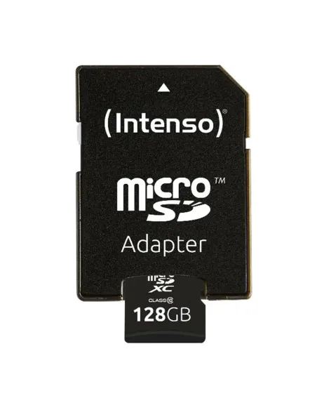 Tarjeta memoria micro sd intenso 128gb cl10 + adaptador sd