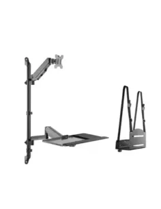 Soporte pared equip vesa hasta 32 pulgadas 100x100 max 8kg + soporte teclado max 1kg