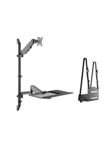 Soporte pared equip vesa hasta 32 pulgadas 100x100 max 8kg + soporte teclado max 1kg