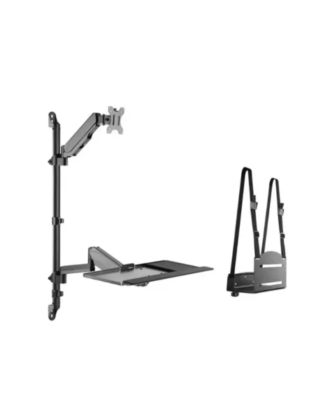 Soporte pared equip vesa hasta 32 pulgadas 100x100 max 8kg + soporte teclado max 1kg
